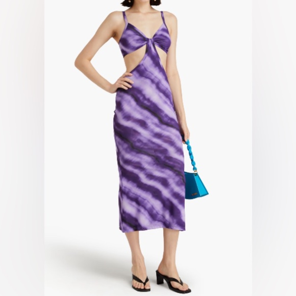 NWT Cult Gaia Kumi Purple Tie-Dye Women's Dress